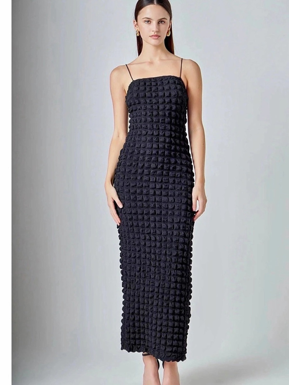 Bubble Maxi Slip Dress